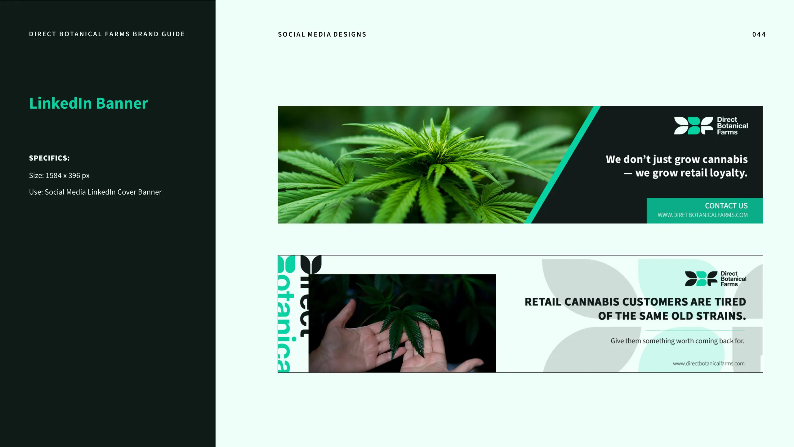 Direct Botanical Farms brand identity 6
